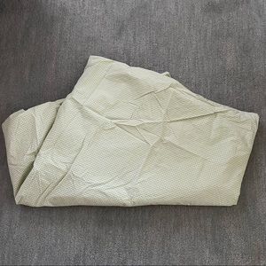Pottery Barn Kids Green Gingham Duvet Cover